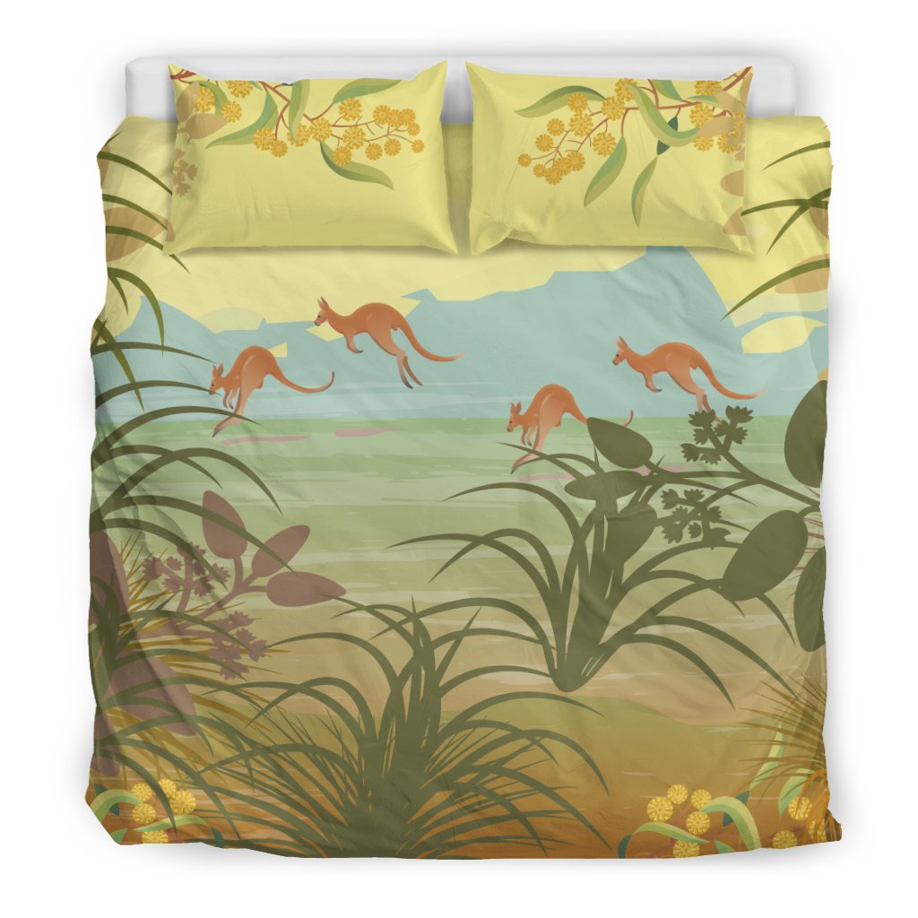 Bedding Sets - Kangaroo Bed Landscape Art Sets - Vibe Hoodie Shop