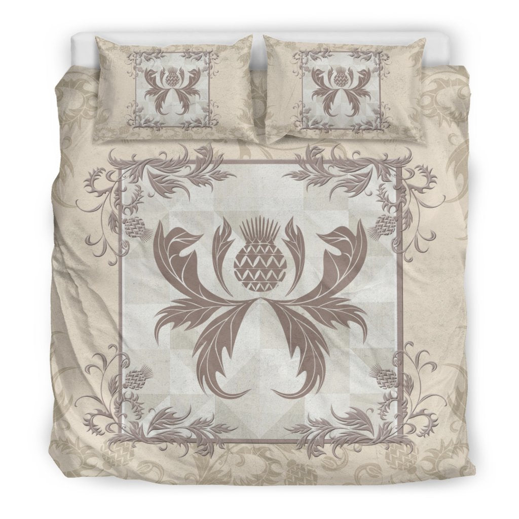 Thistle Scotland Bedding Set Creme - Vibe Hoodie Shop