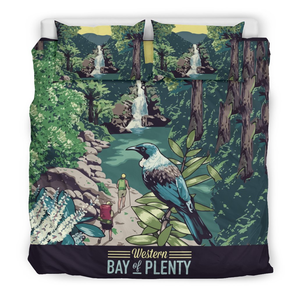 New Zealand Bedding Set, Tui Bird Duvet Cover And Pillow Case - Vibe Hoodie Shop