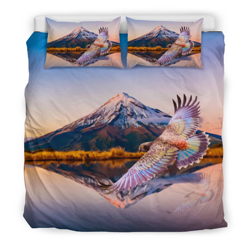 New Zealand Parrot Bedding Set Kea Bird - Vibe Hoodie Shop