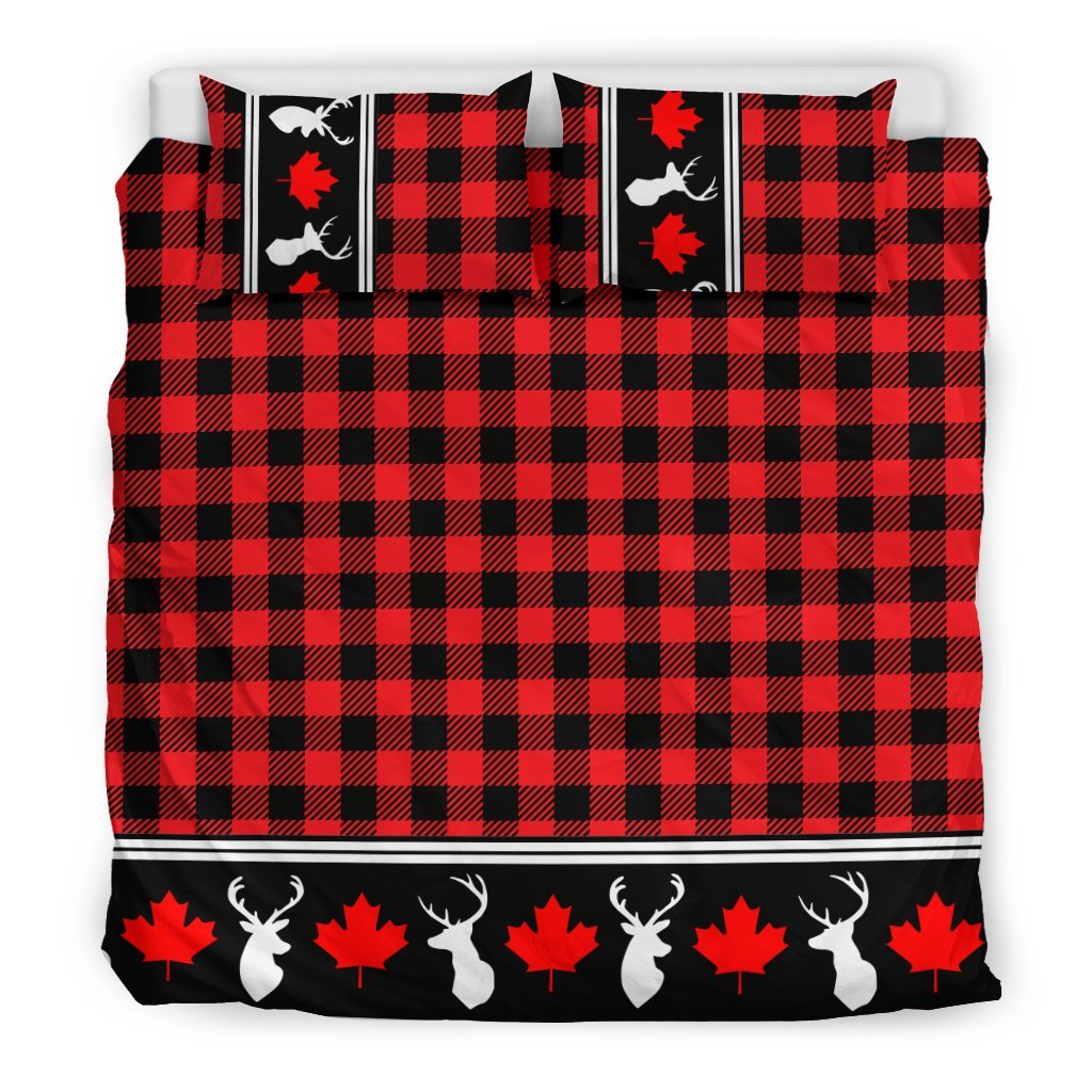 Canada Maple Leaf Bedding Set - Rustic Duvet Covers 12 - Vibe Hoodie Shop