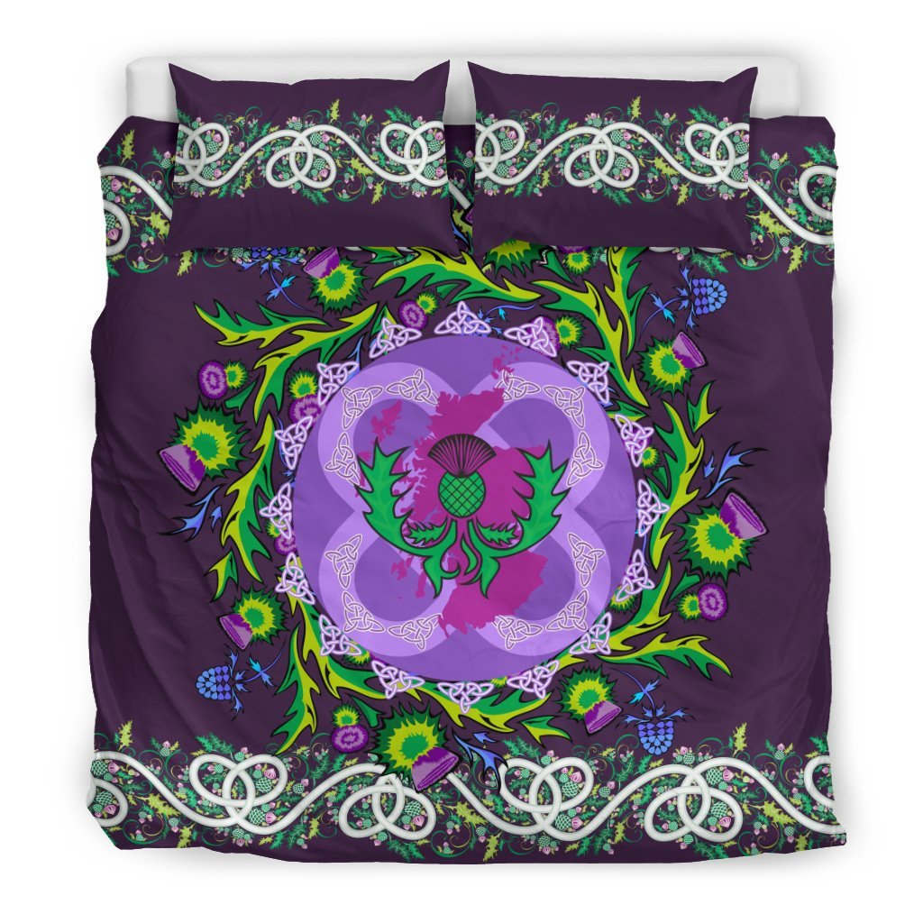 Scotland Thistle Celtic Bedding Set - Vibe Hoodie Shop