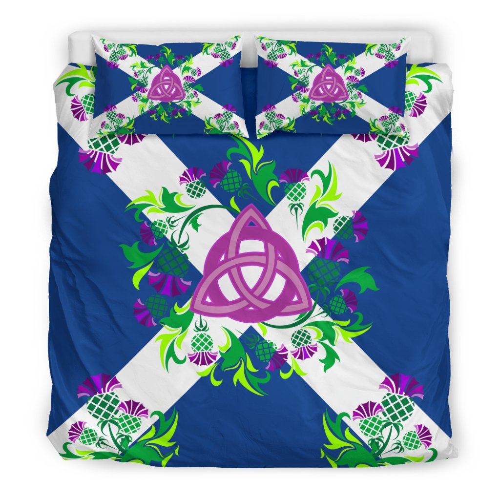 Scotland Thistle And Celtic Bedding Set - Vibe Hoodie Shop