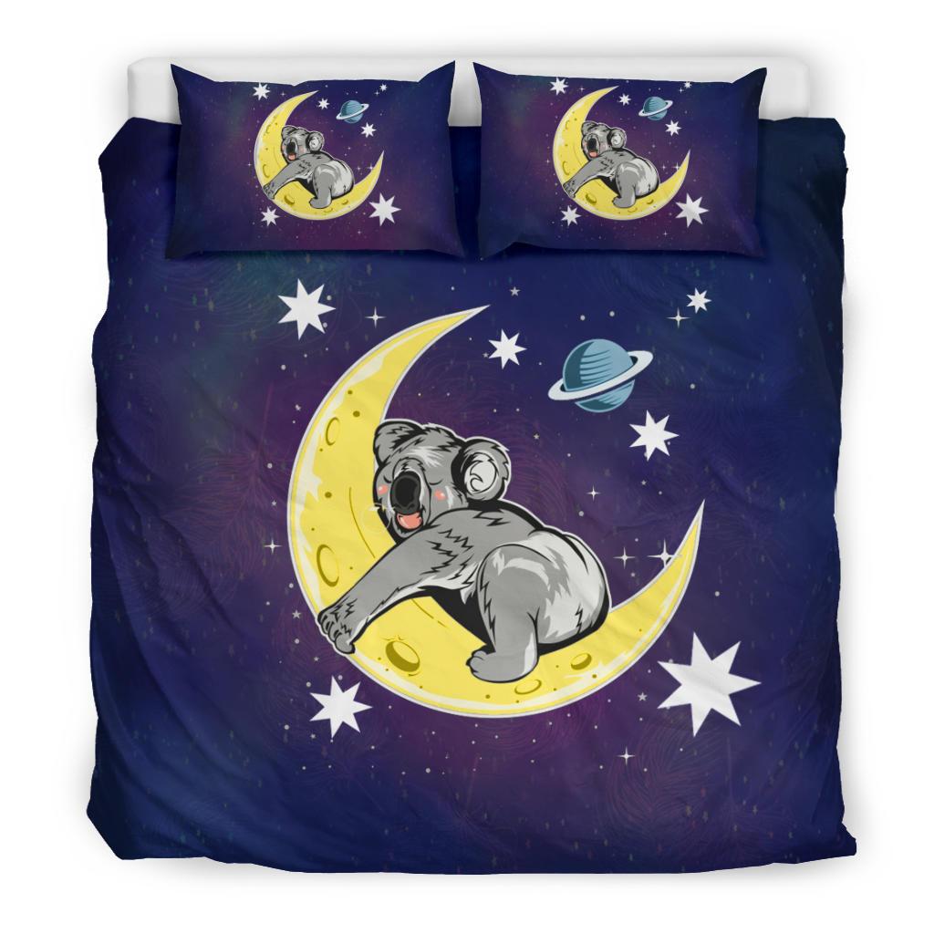 Bedding Sets - Koala Bed Sleeping On The Moon Painting Sets - Vibe Hoodie Shop