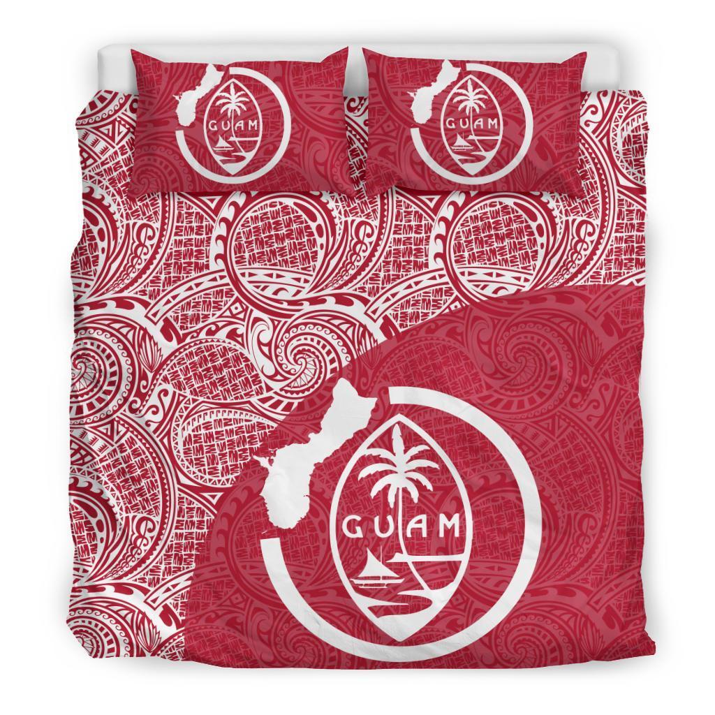 Guam Bedding Set Coat Of Arm Map Polynesian 12 - Vibe Hoodie Shop