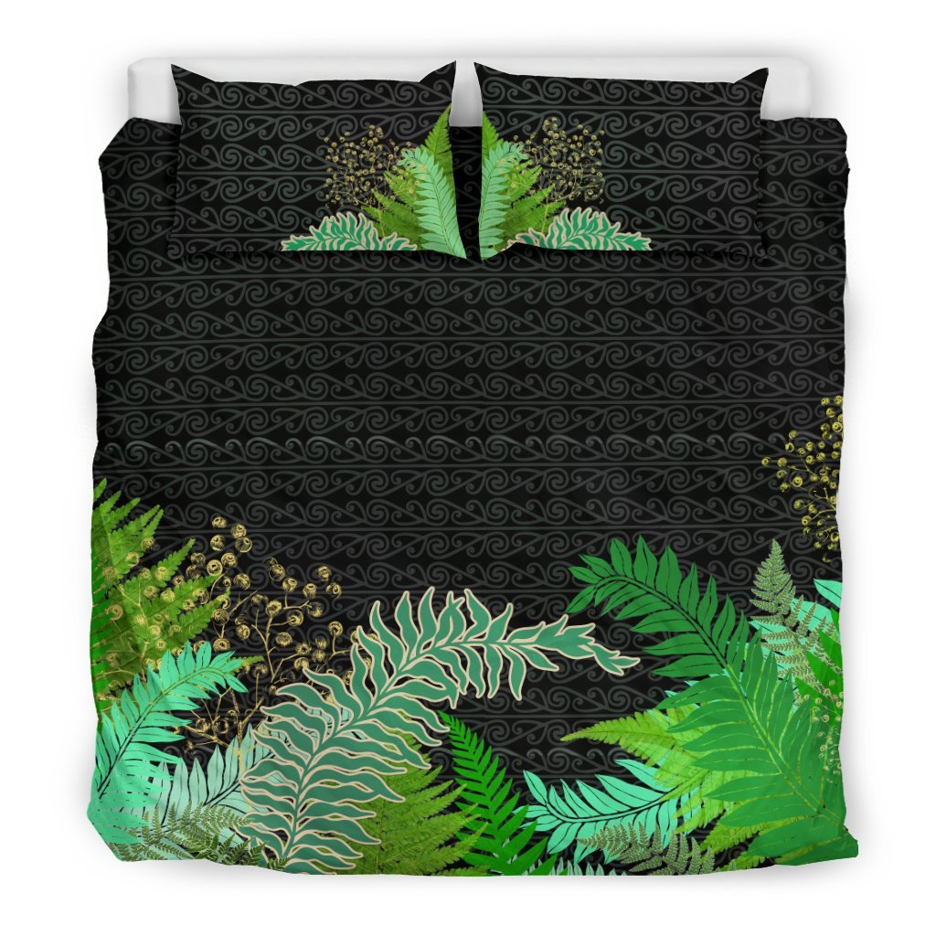 Tropical New Zealand Style With Silver Fern Bedding Set - Vibe Hoodie Shop