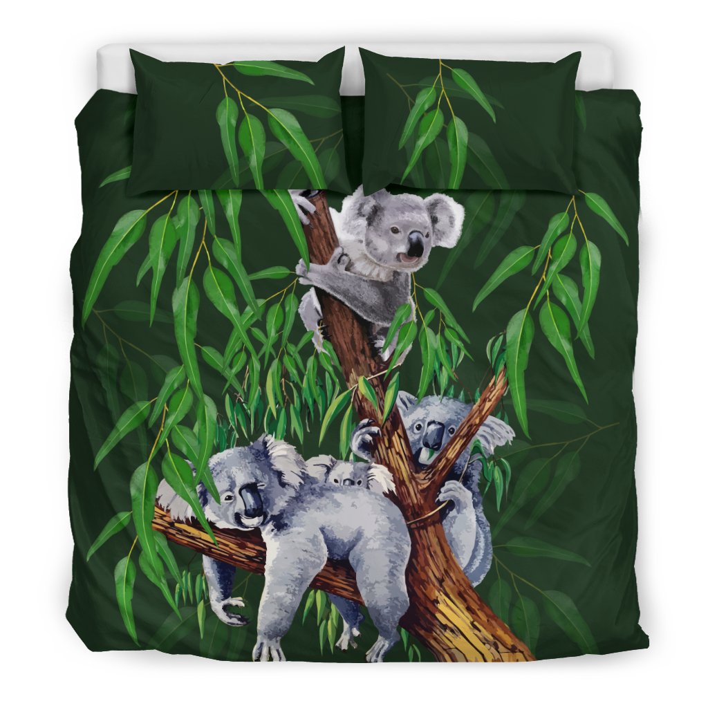 Bedding Sets - Koala Bed Family Drawing Painting Sets - Vibe Hoodie Shop