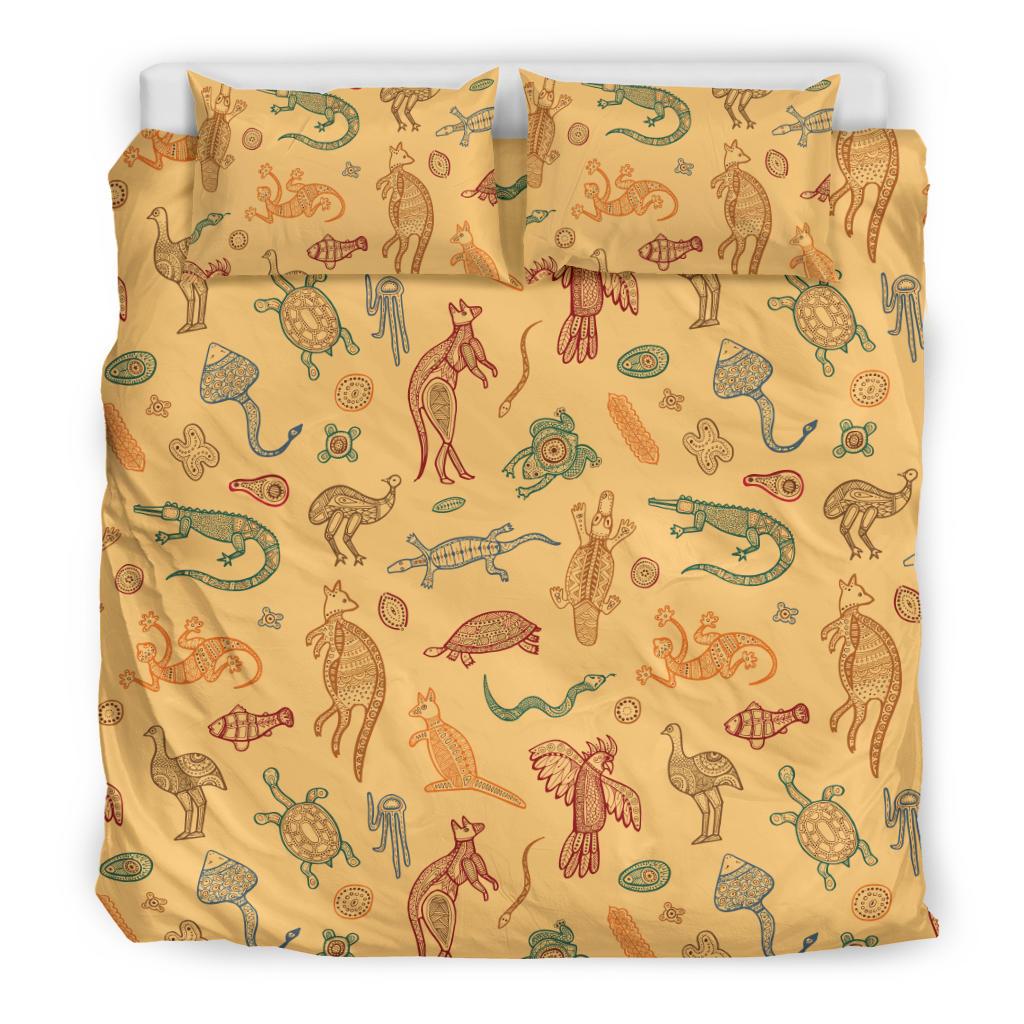 Bedding Sets - Australia Animals Bed Vintage Symbol Sets - Vibe Hoodie Shop