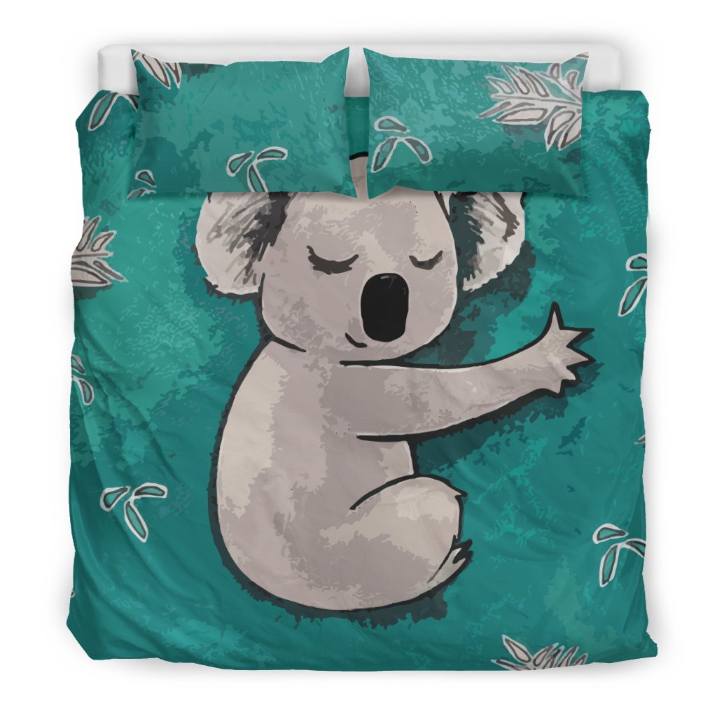 Bedding Sets - Koala Bed Sleeping Drawing Painting Sets - Vibe Hoodie Shop