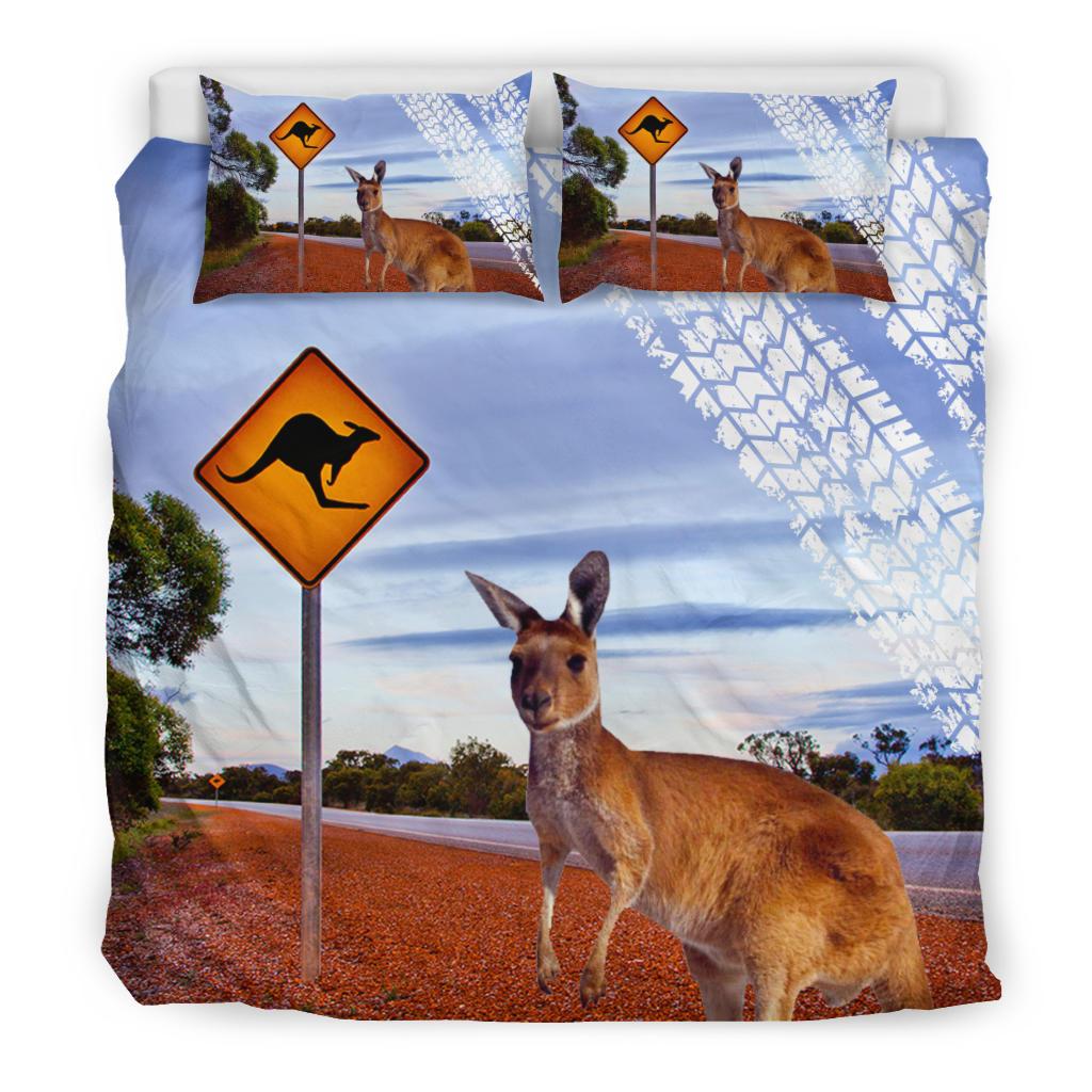 Bedding Sets - Kangaroo Bed Sign Landscape Art Sets - Vibe Hoodie Shop