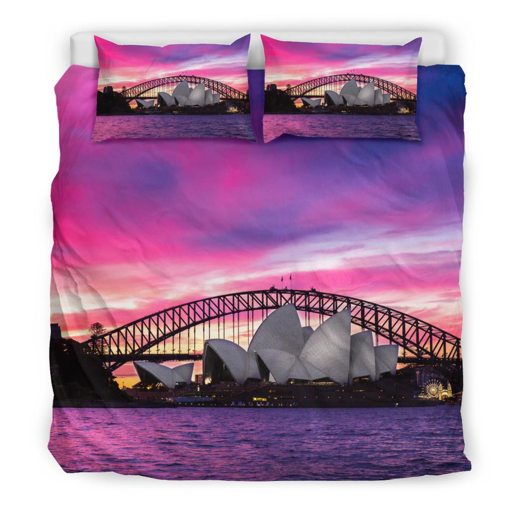 Bedding Sets - Sydney Opera Bed Landscape Art Sets - Vibe Hoodie Shop