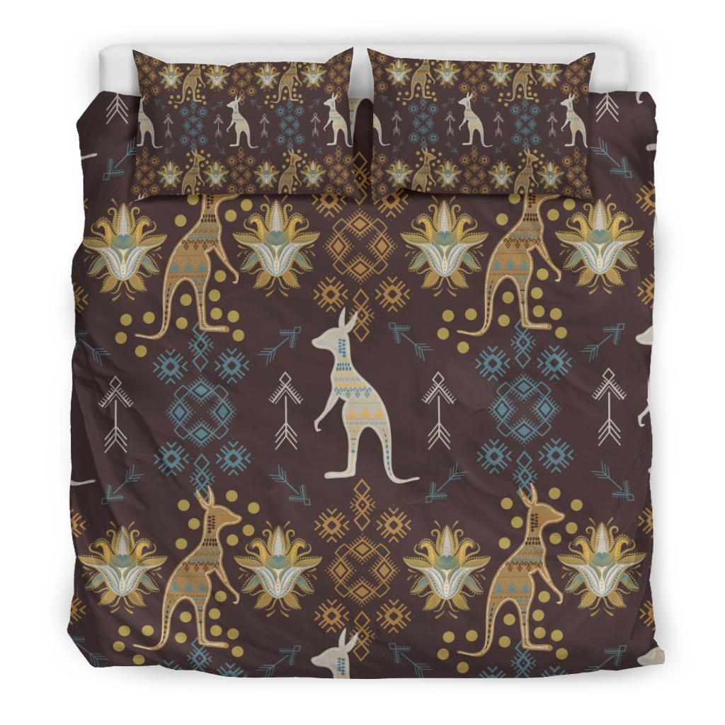 Bedding Sets - Kangaroo Bed Patterns Bohemian Sets - Vibe Hoodie Shop