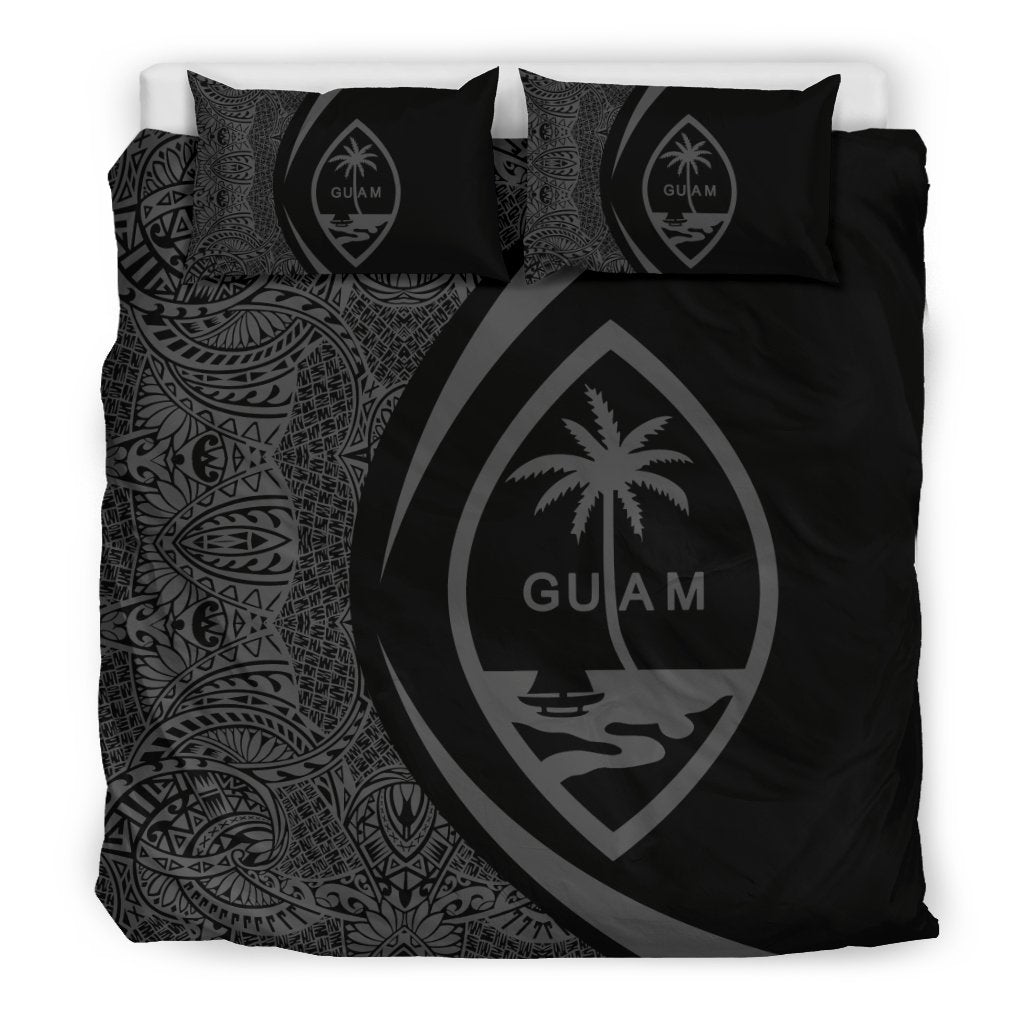 Guam Coat Of Arms Polynesian Bedding Set - Circle Style 06 - Vibe Hoodie Shop