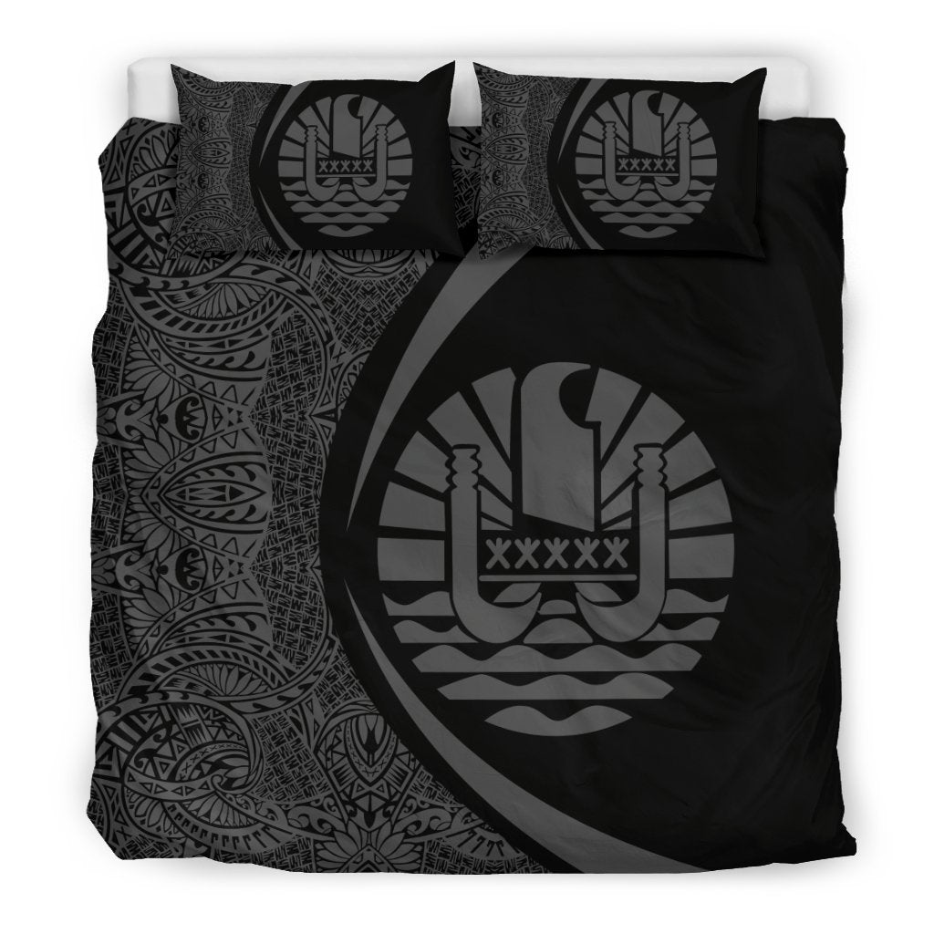 Tahiti Coat Of Arms Polynesian Bedding Set - Circle Style 05 - Vibe Hoodie Shop