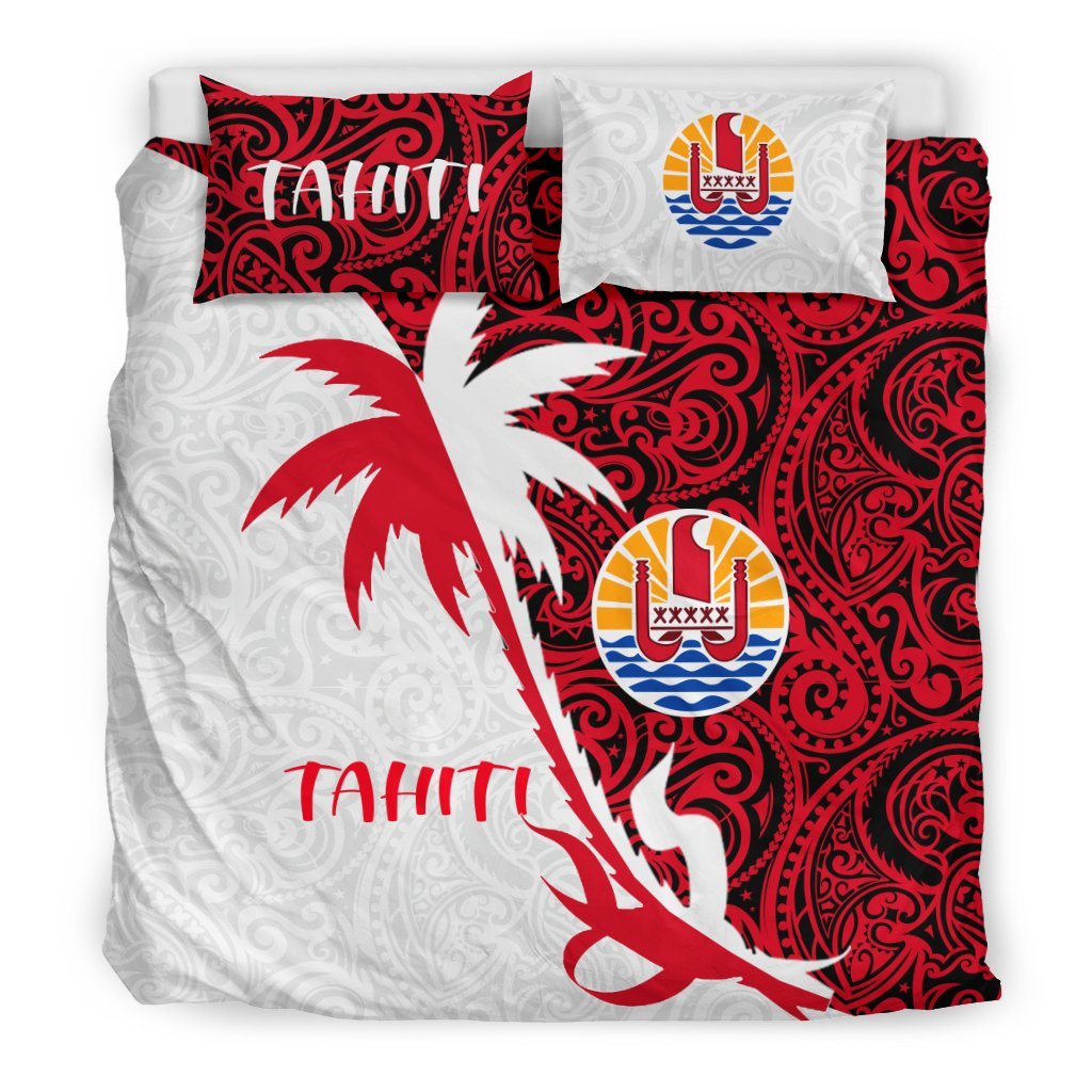 Tahiti Polynesian Coconut Tree Bedding Set - Vibe Hoodie Shop