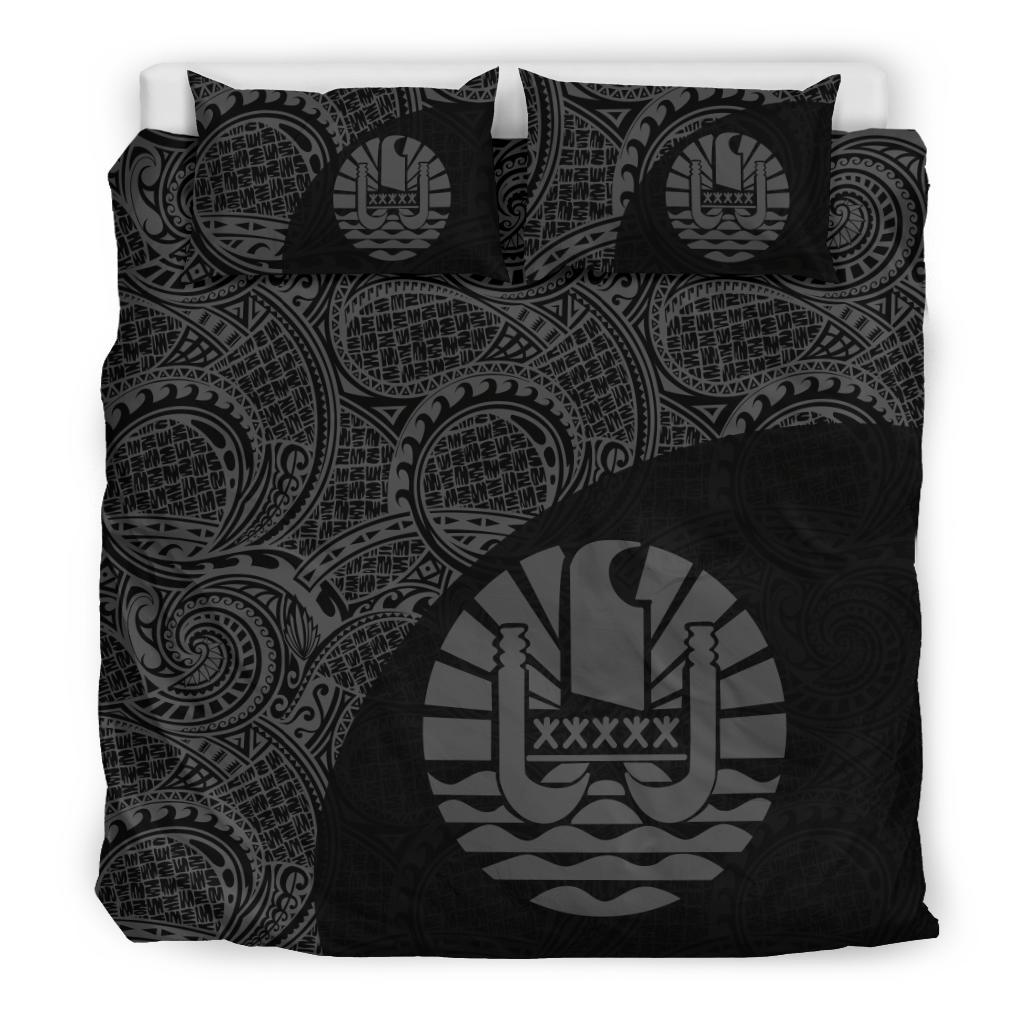 Tahiti Polynesian Bedding Sets Coat Of Arms - Wave Style 4 - Vibe Hoodie Shop