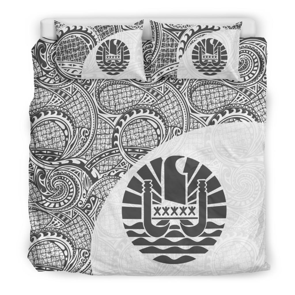 Tahiti Polynesian Bedding Sets Coat Of Arms - Wave Style 5 - Vibe Hoodie Shop