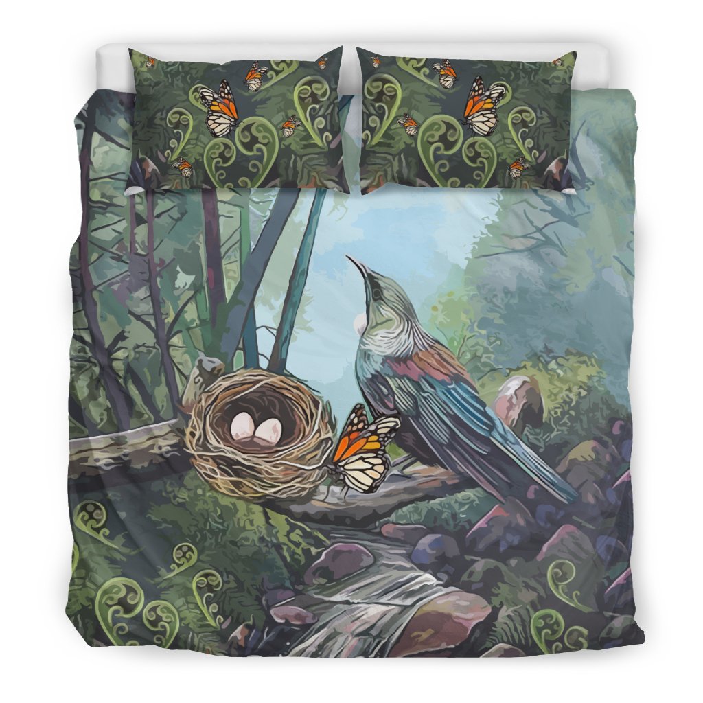New Zealand Bedding Set, Tui Bird Duvet Cover And Pillow Case - Vibe Hoodie Shop