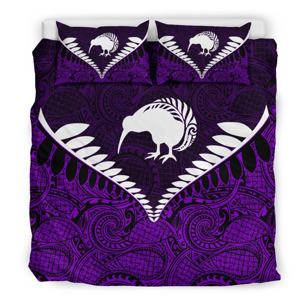 New Zealand Koru Bedding Set, Kiwi Bird Duvet Cover And Pillow Case 04 - Vibe Hoodie Shop