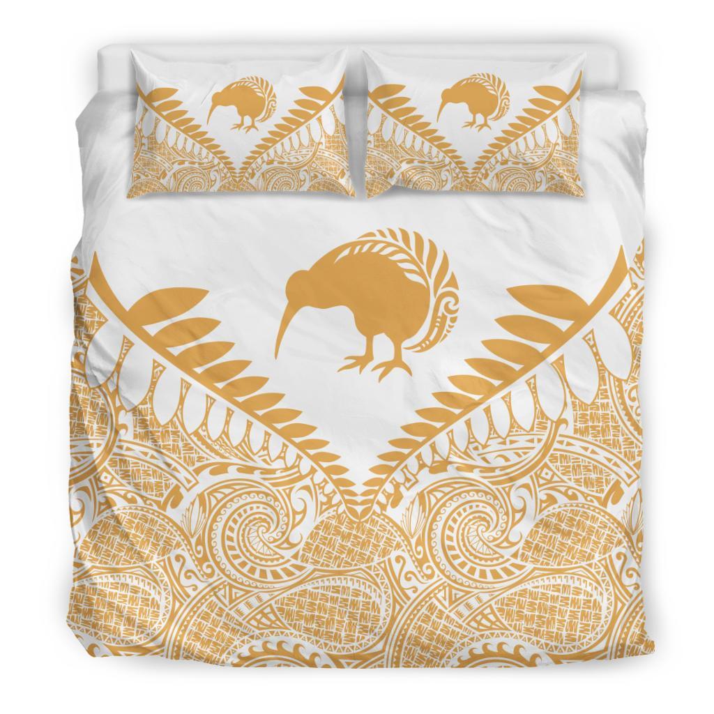 New Zealand Koru Bedding Set, Kiwi Bird Duvet Cover And Pillow Case 07 - Vibe Hoodie Shop