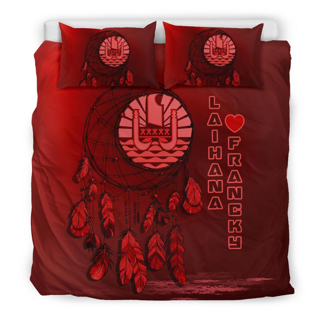 Tahiti Dreamcatcher - Custom Red Bedding Set - Vibe Hoodie Shop