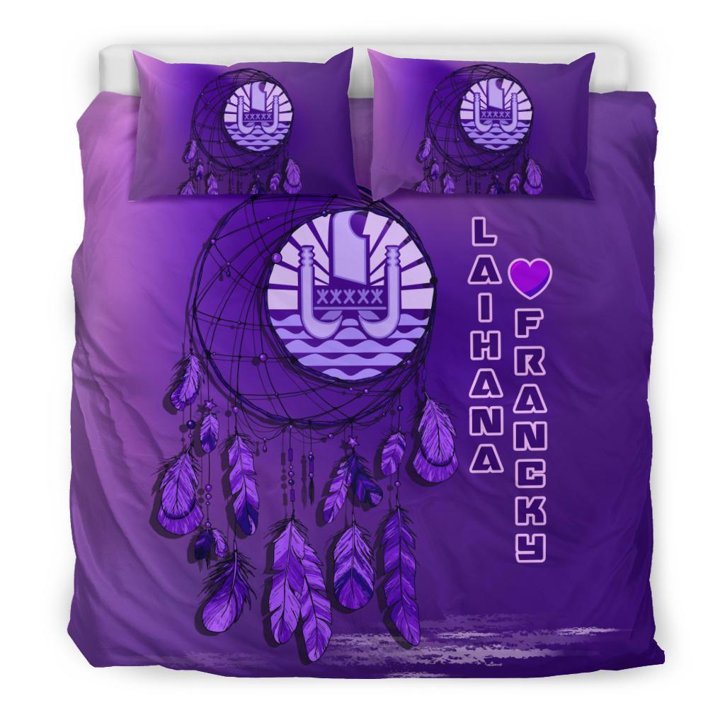 Tahiti Dreamcatcher - Custom Purple Bedding Set - Vibe Hoodie Shop