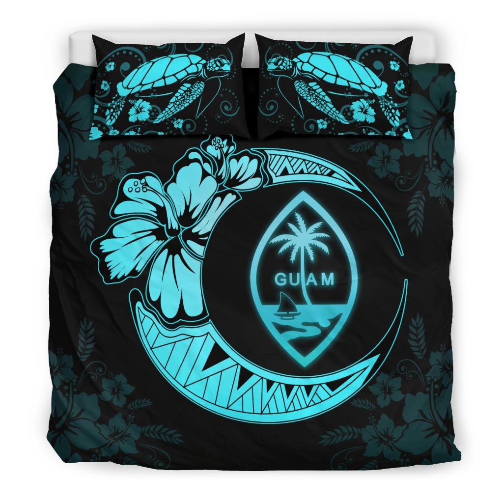 Guam Moon Bedding Set Blue - Vibe Hoodie Shop