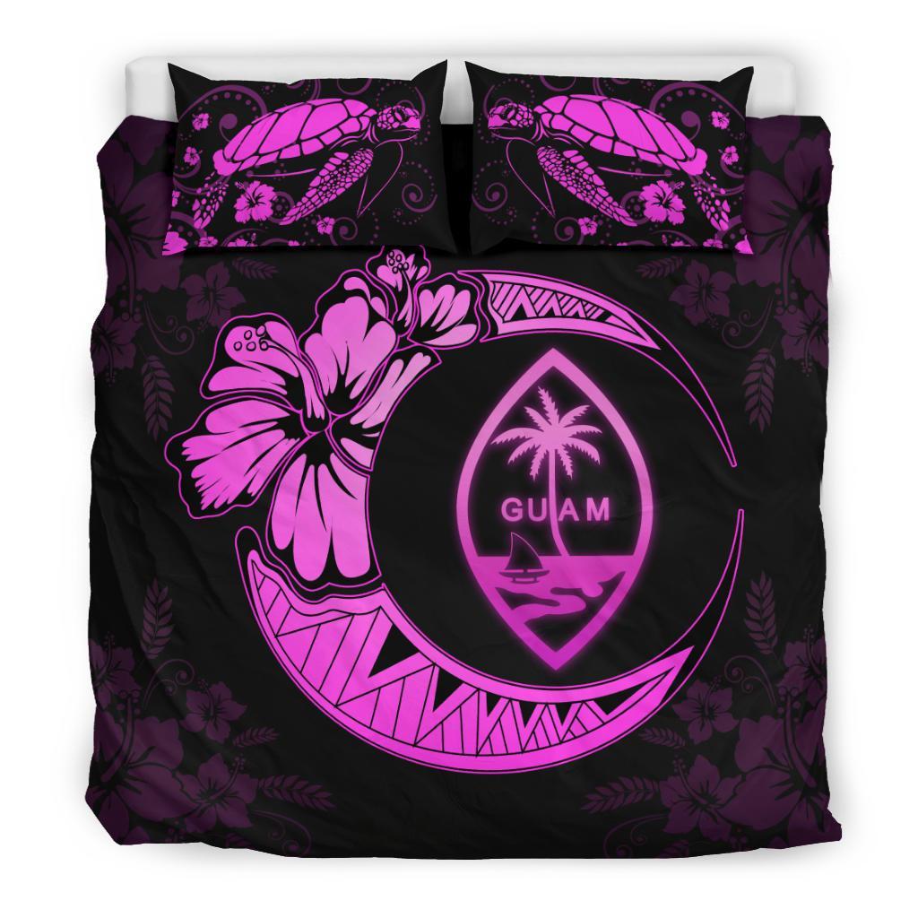 Guam Moon Bedding Set Pink - Vibe Hoodie Shop