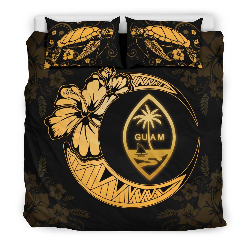 Guam Moon Bedding Set Yellow - Vibe Hoodie Shop