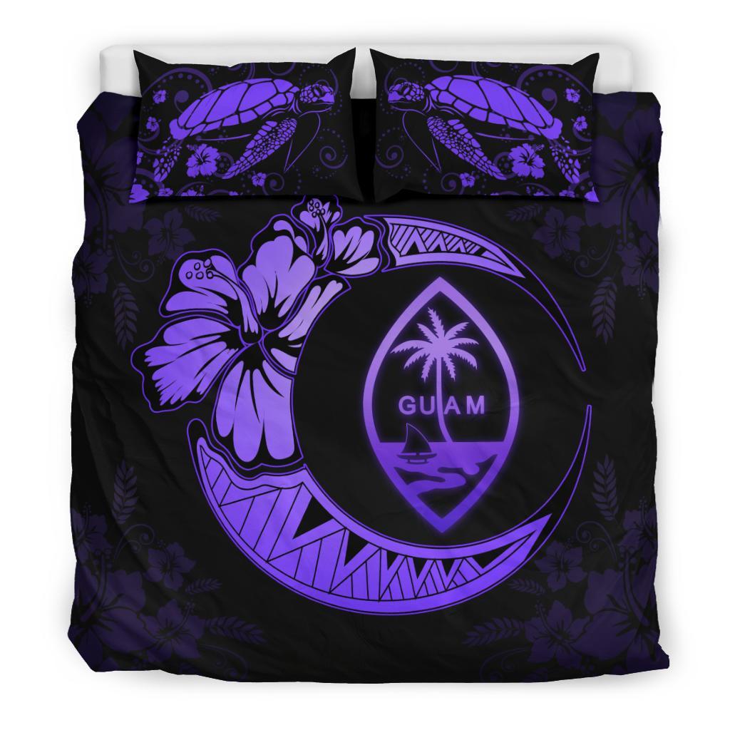 Guam Moon Bedding Set Violet - Vibe Hoodie Shop