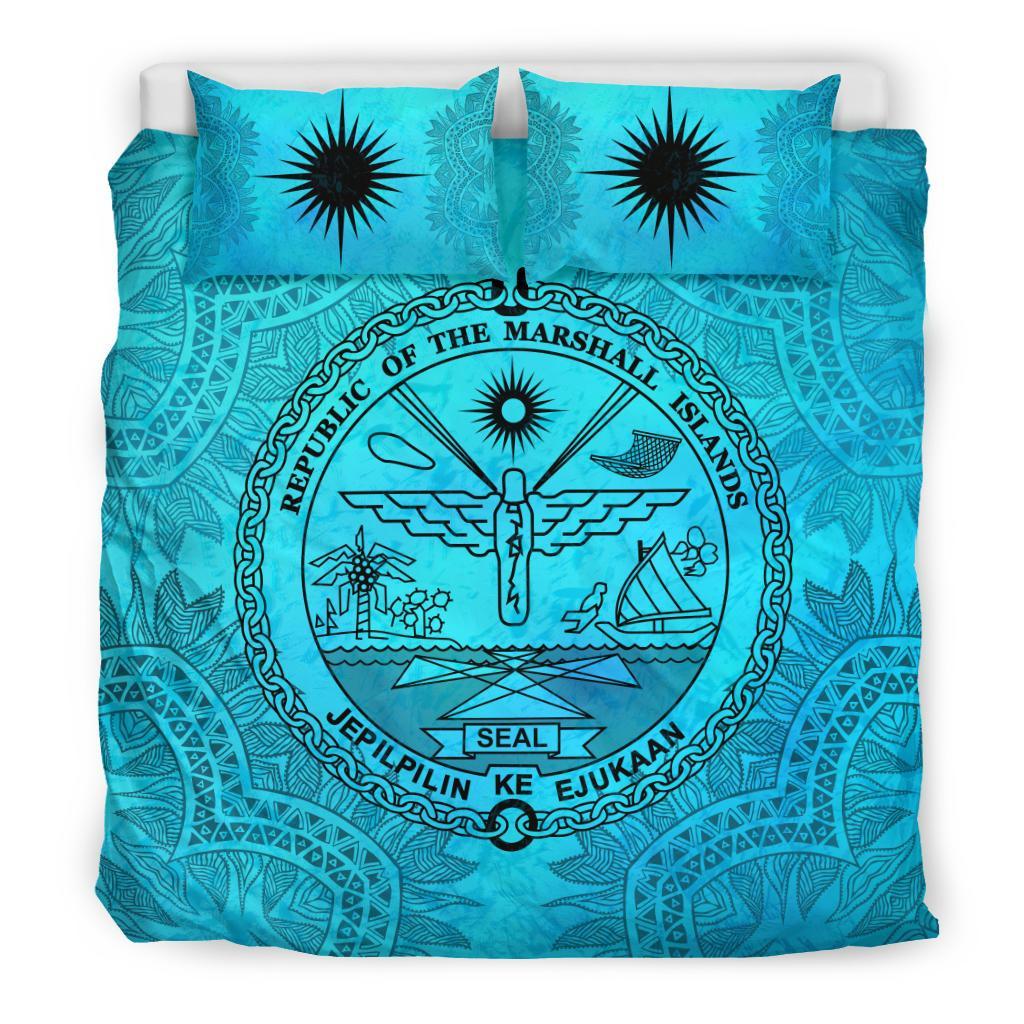 Marshall Islands Turquoise Bedding Set - Vibe Hoodie Shop