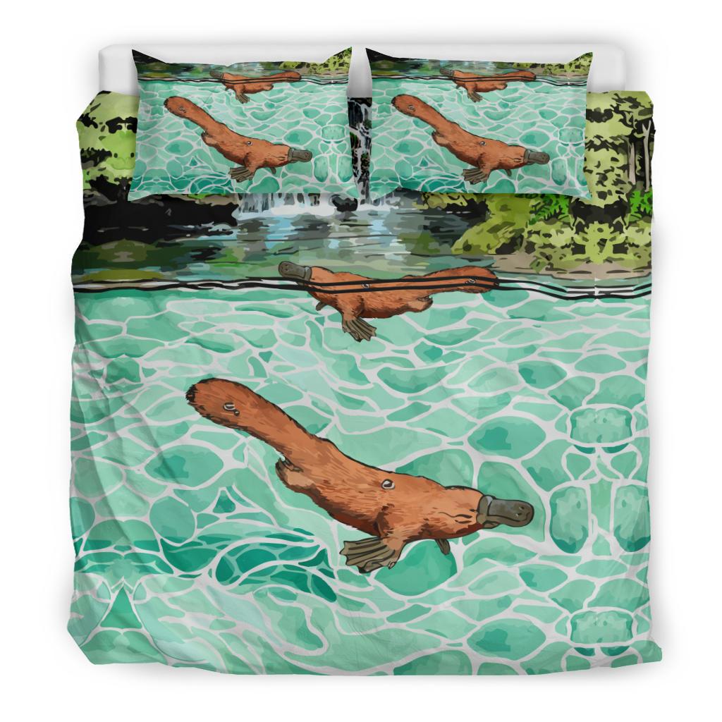 Australia Bedding Sets - Platypus Bed Tasmania Landscape Art Sets - Vibe Hoodie Shop