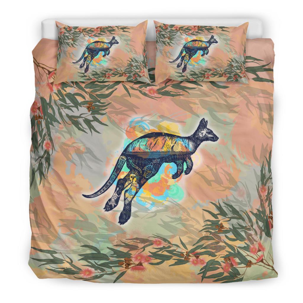 Bedding Sets - Kangaroo Bed Drawing Painting Sets - Vibe Hoodie Shop