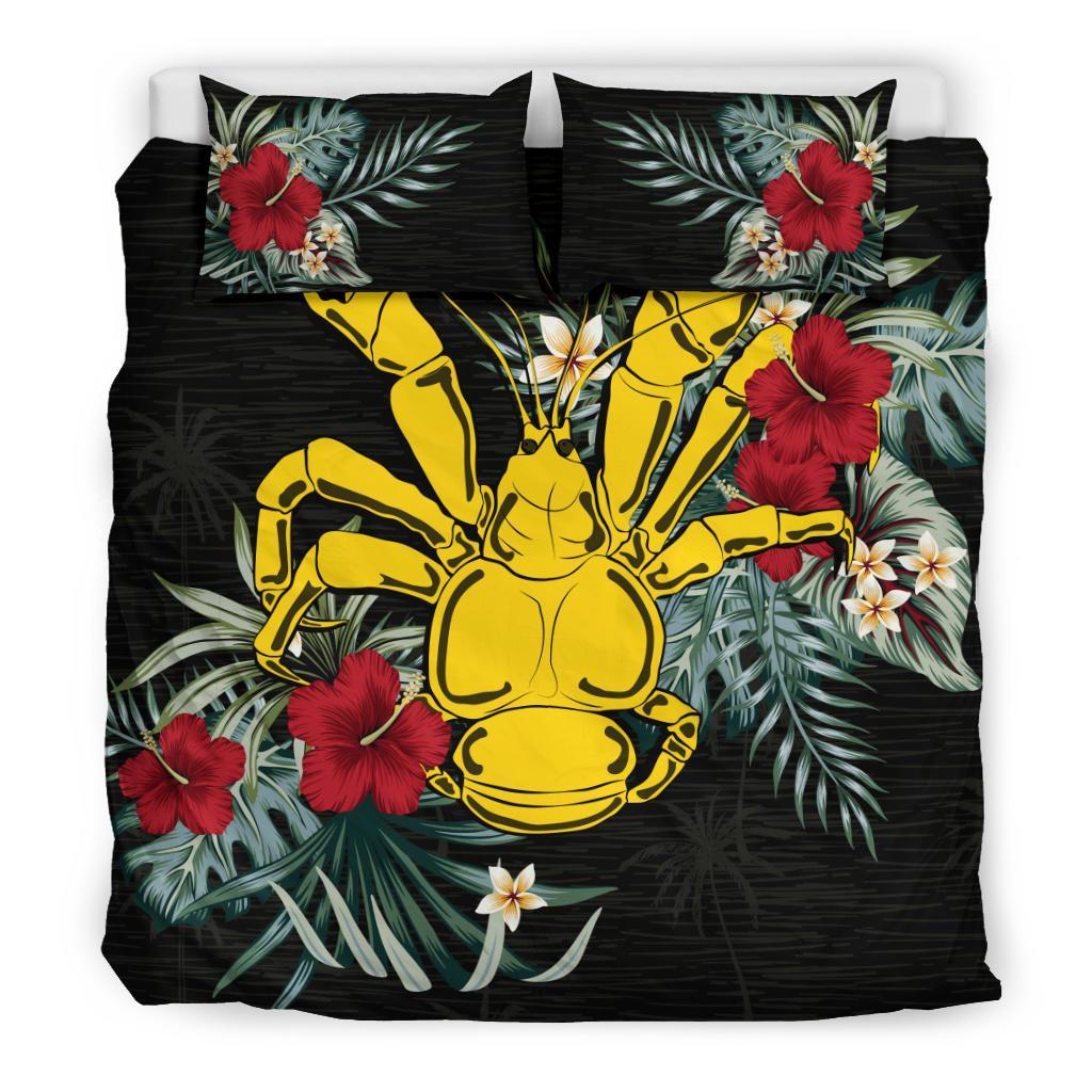 Niue Hibiscus Coconut Crab Bedding Set - Vibe Hoodie Shop