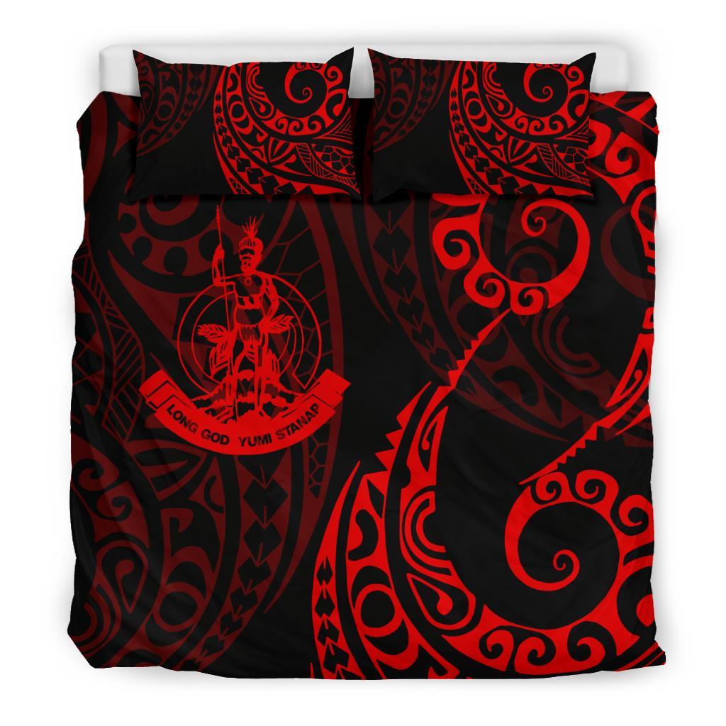 Vanuatu Polynesian Bedding Set - Tattoo Style 01 - Vibe Hoodie Shop