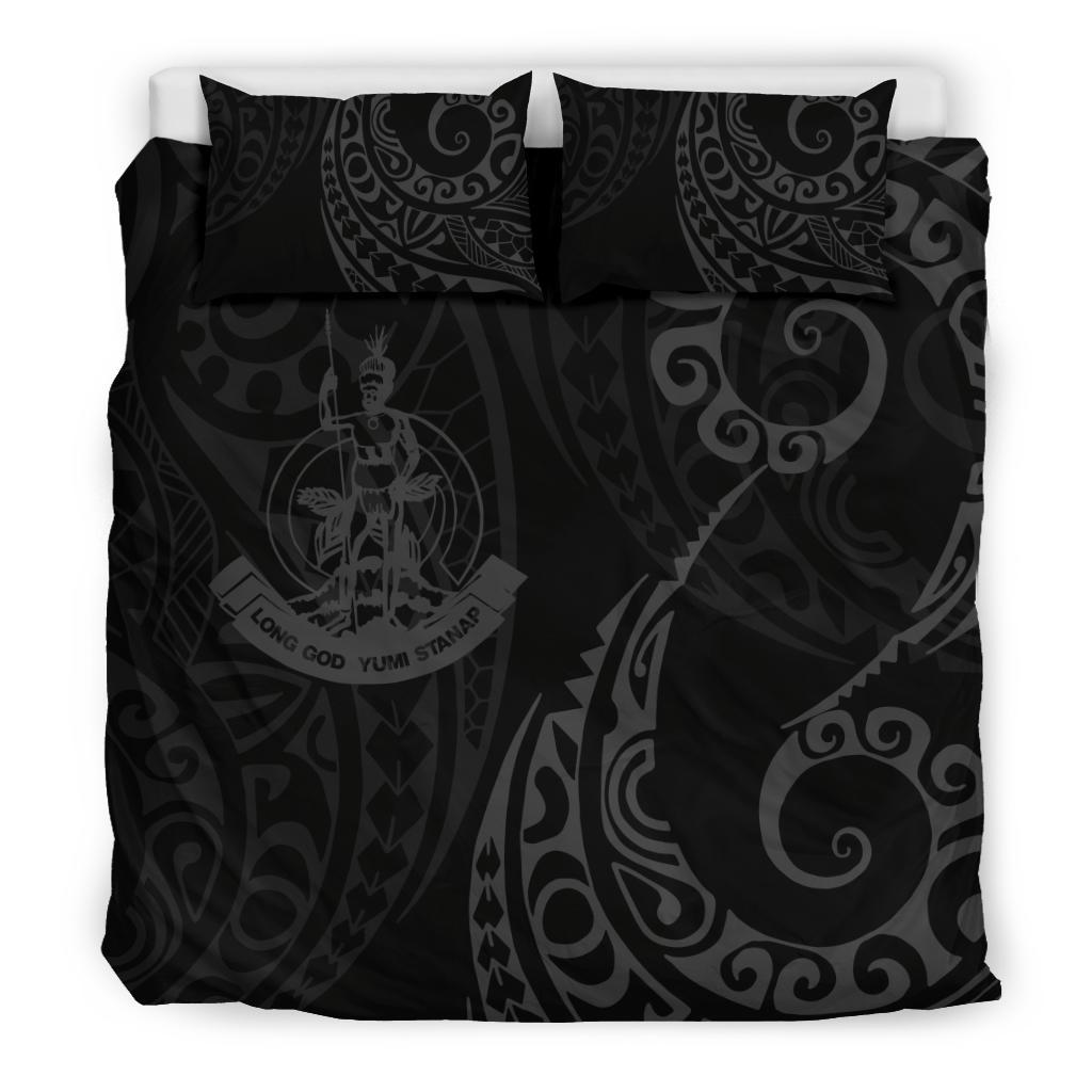 Vanuatu Polynesian Bedding Set - Tattoo Style 05 - Vibe Hoodie Shop