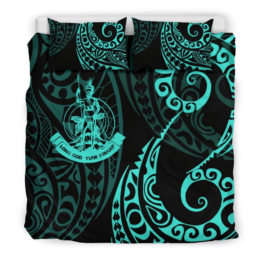 Vanuatu Polynesian Bedding Set - Tattoo Style 06 - Vibe Hoodie Shop