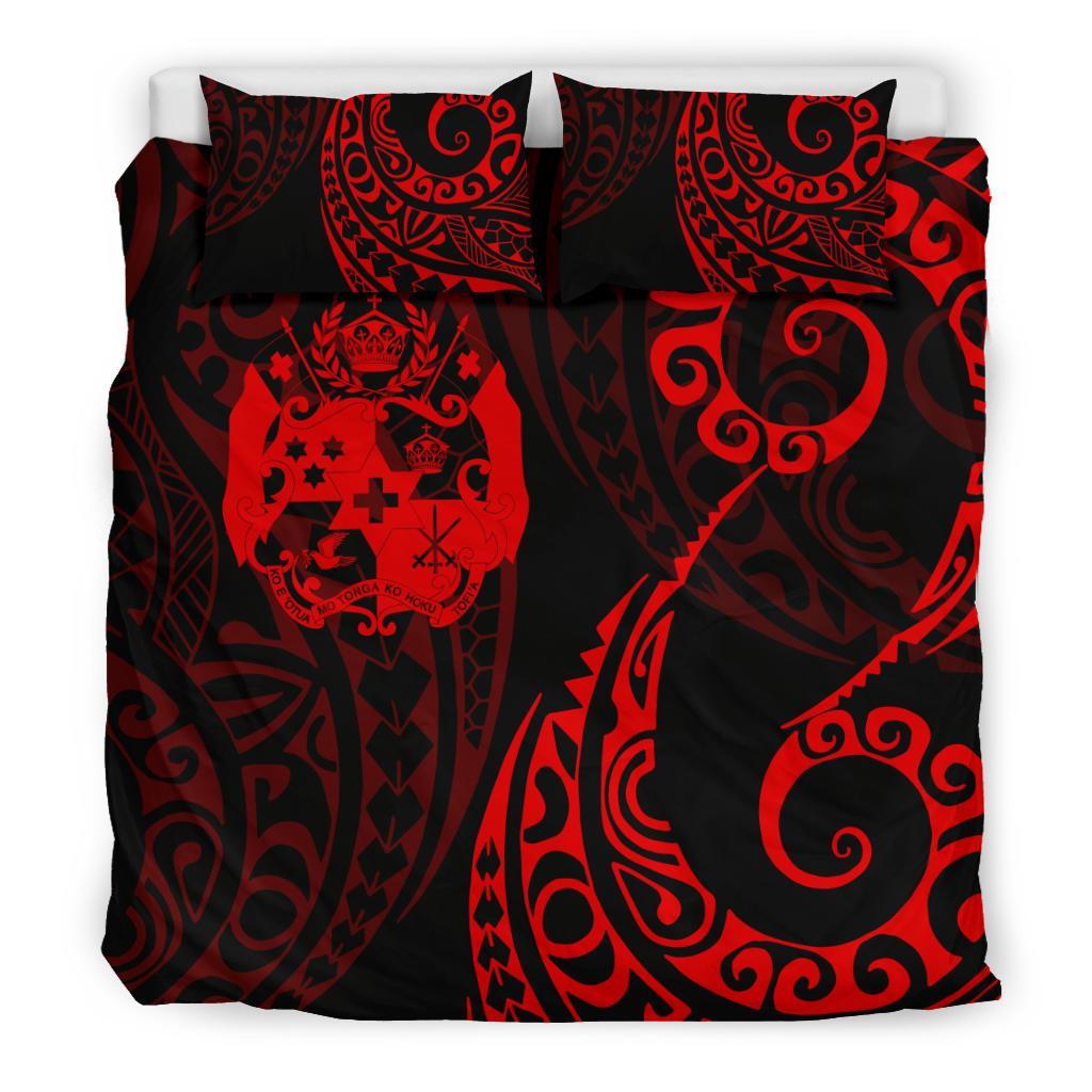 Tonga Polynesian Bedding Set - Tattoo Style 01 - Vibe Hoodie Shop