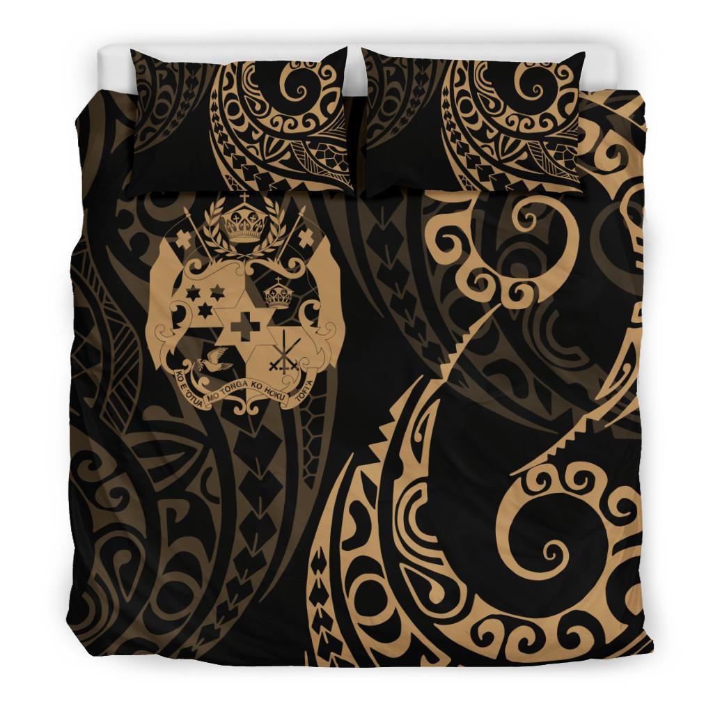 Tonga Polynesian Bedding Set - Tattoo Style 04 - Vibe Hoodie Shop