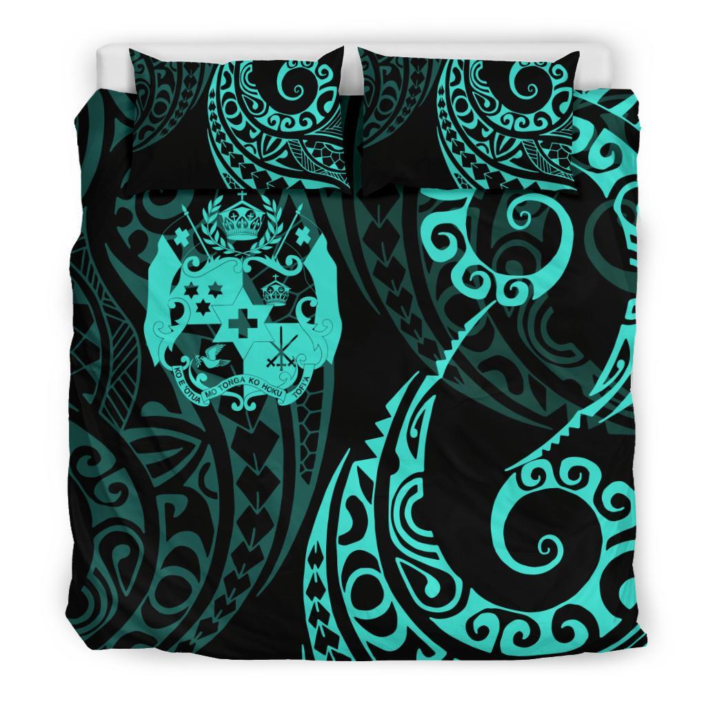 Tonga Polynesian Bedding Set - Tattoo Style 06 - Vibe Hoodie Shop