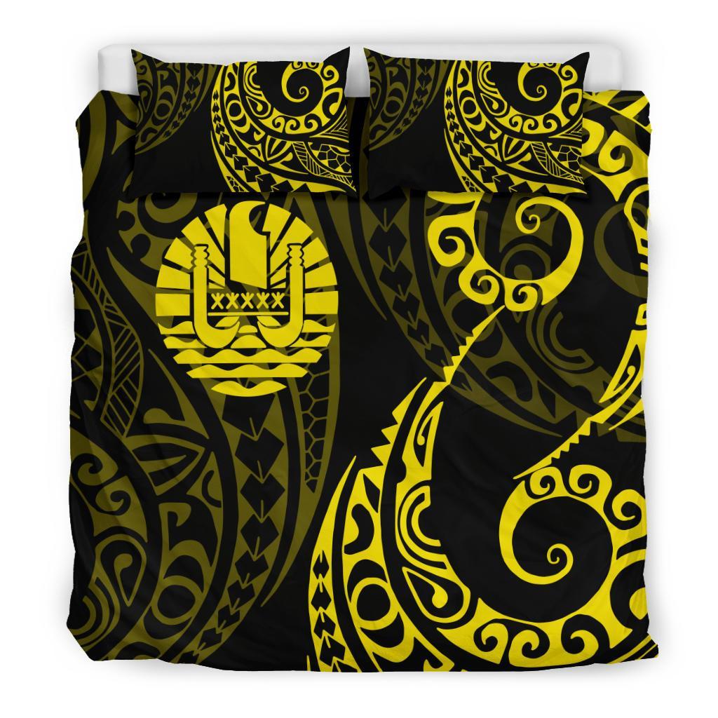 Tahiti Polynesian Bedding Set - Tattoo Style 02 - Vibe Hoodie Shop