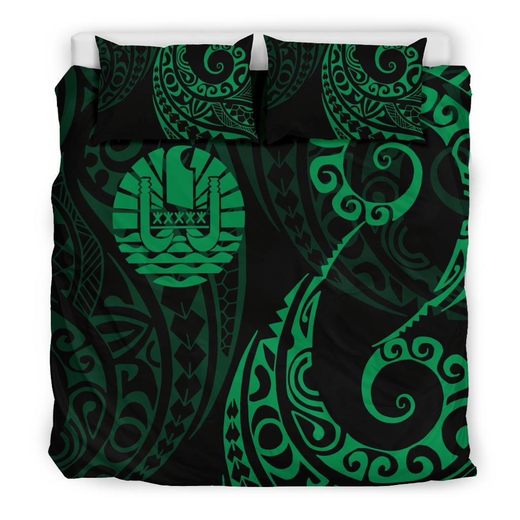 Tahiti Polynesian Bedding Set - Tattoo Style 03 - Vibe Hoodie Shop