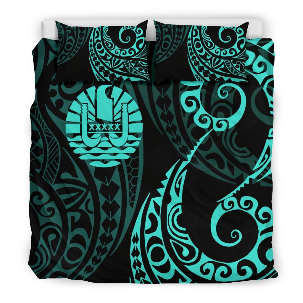 Tahiti Polynesian Bedding Set - Tattoo Style 06 - Vibe Hoodie Shop