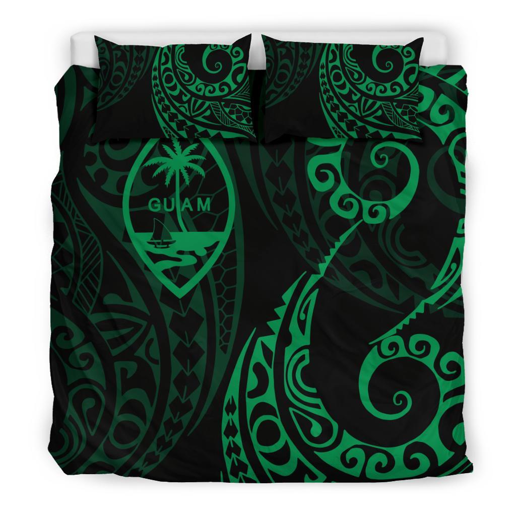 Guam Polynesian Bedding Set - Tattoo Style 04 - Vibe Hoodie Shop