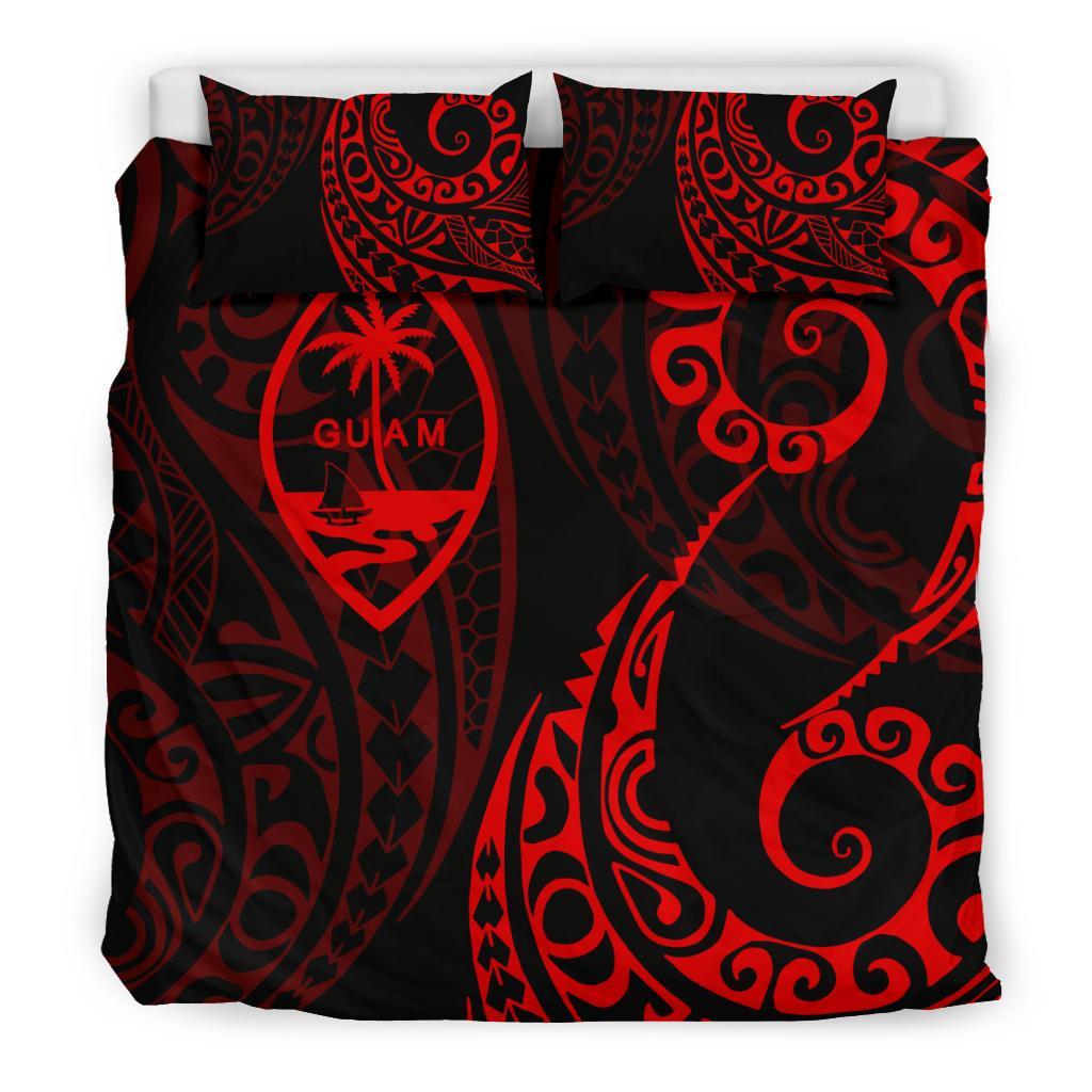 Guam Polynesian Bedding Set - Tattoo Style 05 - Vibe Hoodie Shop