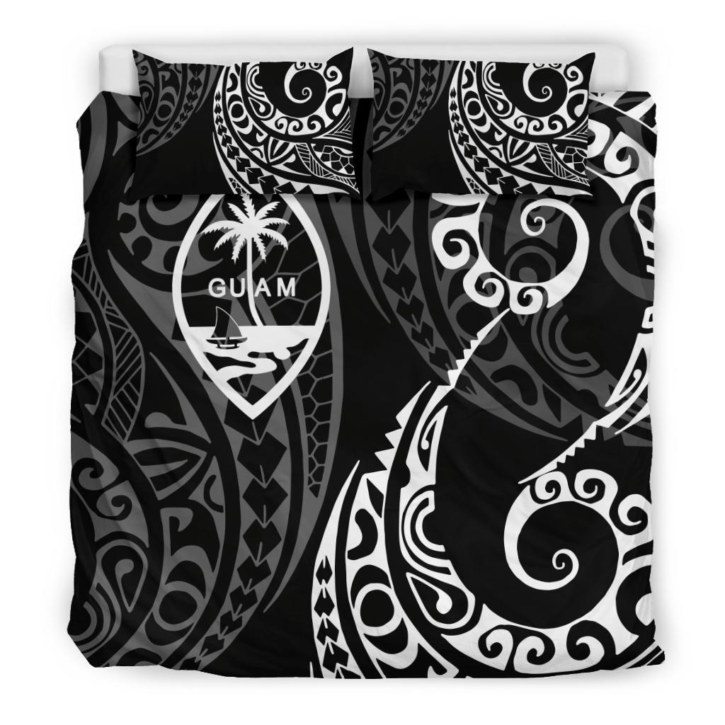 Guam Polynesian Bedding Set - Tattoo Style 07 - Vibe Hoodie Shop