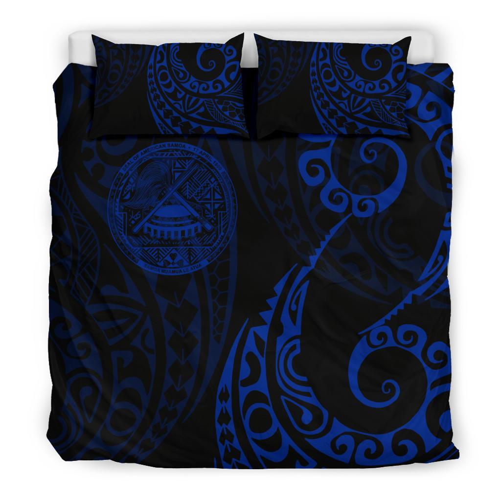 American Samoa Polynesian Bedding Set - Tattoo Style 01 - Vibe Hoodie Shop