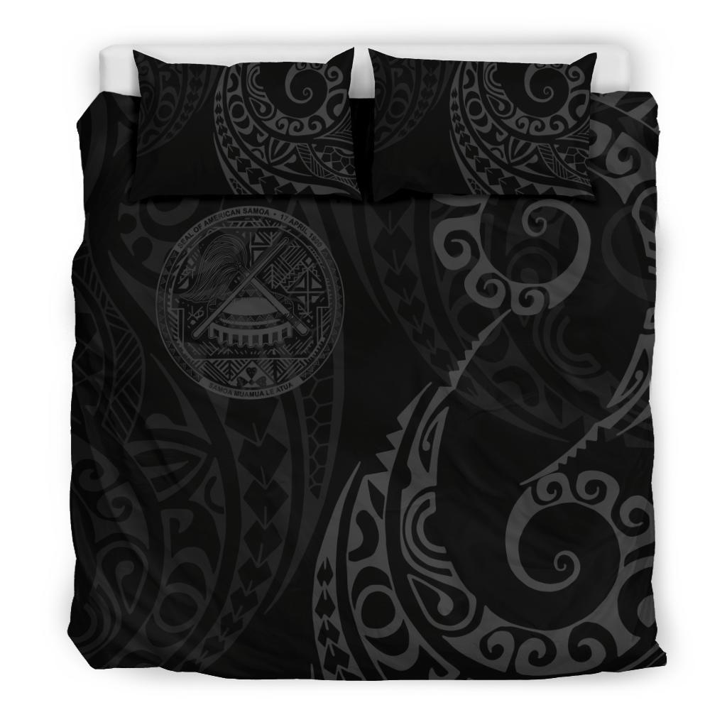 American Samoa Polynesian Bedding Set - Tattoo Style 03 - Vibe Hoodie Shop