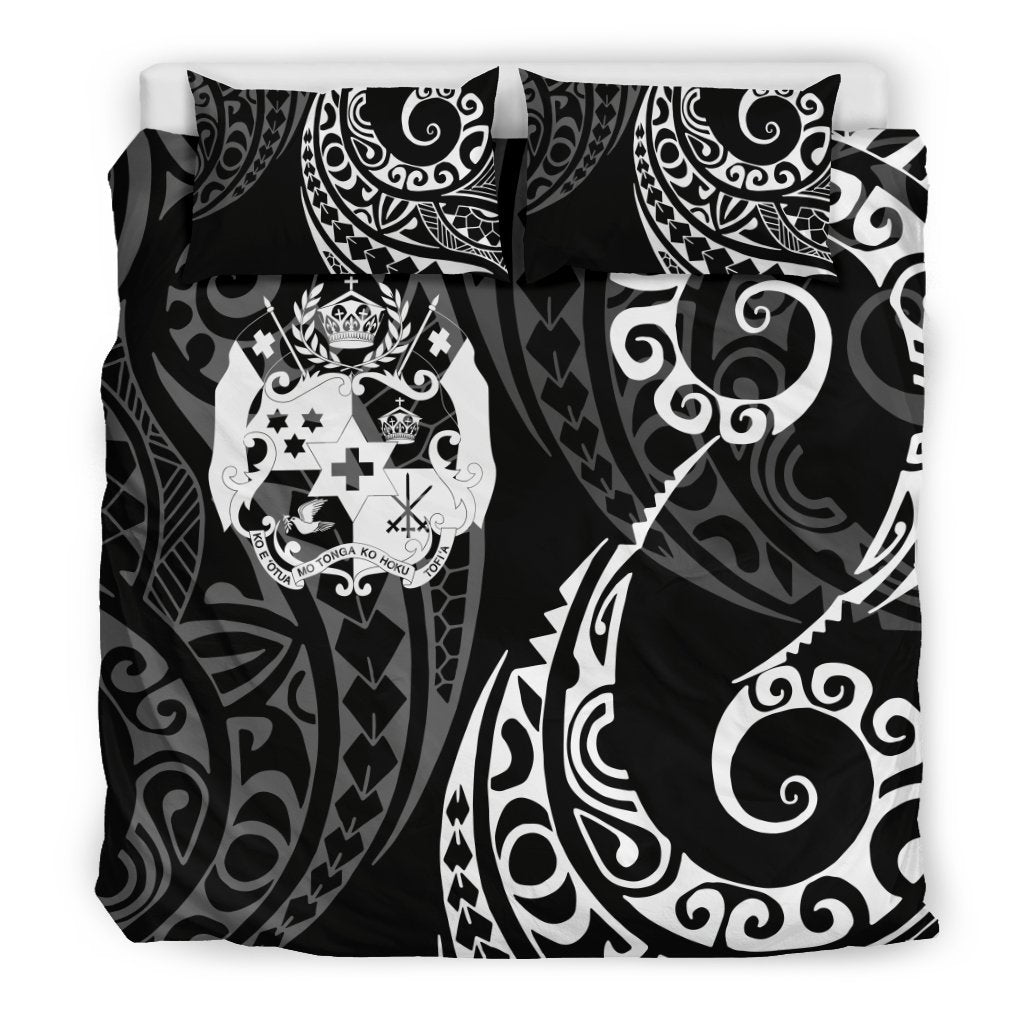 Tonga Polynesian Bedding Set - Tattoo Style 08 - Vibe Hoodie Shop