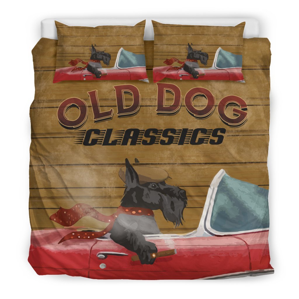 Scotland Terriers Bedding Set - Driving Dog - Vibe Hoodie Shop